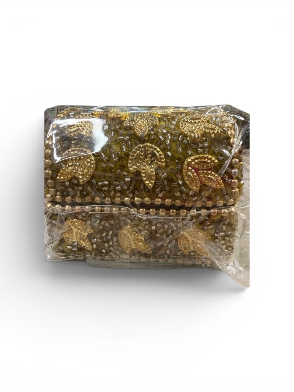 Hand Beaded Wooden Trinket Box - Picture 5 of 7